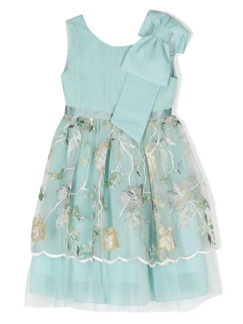 Patachou floral-appliqué tulle dress