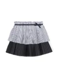 Patachou layered pleated skirt - Blue