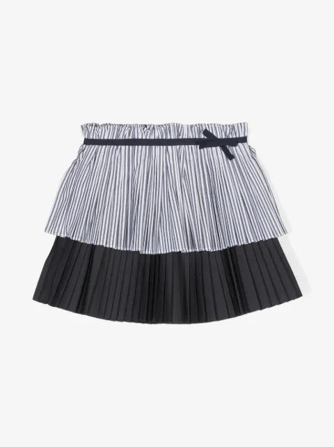 Patachou falda a capas con diseño plisado