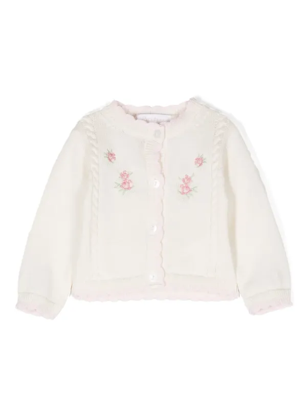 ✴︎専用✴︎hiand✴︎新品Flower cardigan【white】 Flower cardigan - HIAND