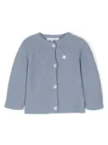 Patachou open-knit cardigan - Blue