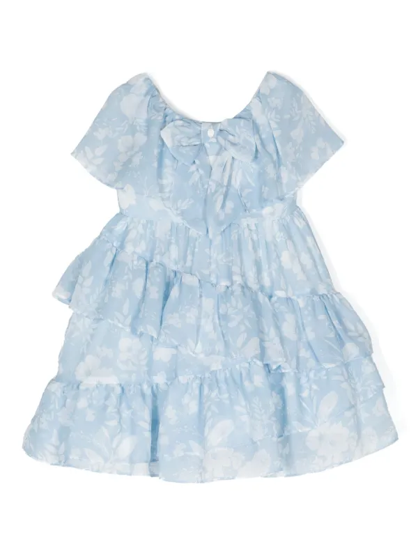 white christmas dresses Patachou Girls Chiffon Bow Dress Girls Kids 5 Year Green Cotton by Childrensalon main image 1