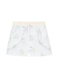 Patachou teddy bear-print swim shorts - Blue