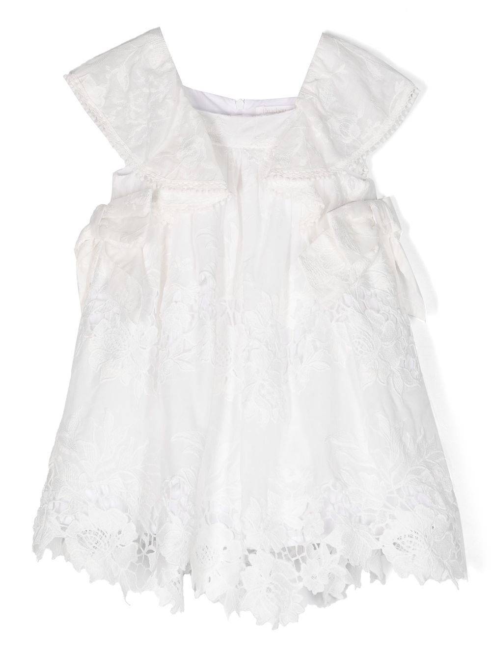 Shop Patachou Guipure-lace A-line Dress In White