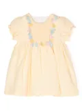 Patachou seersucker cotton dress - Yellow