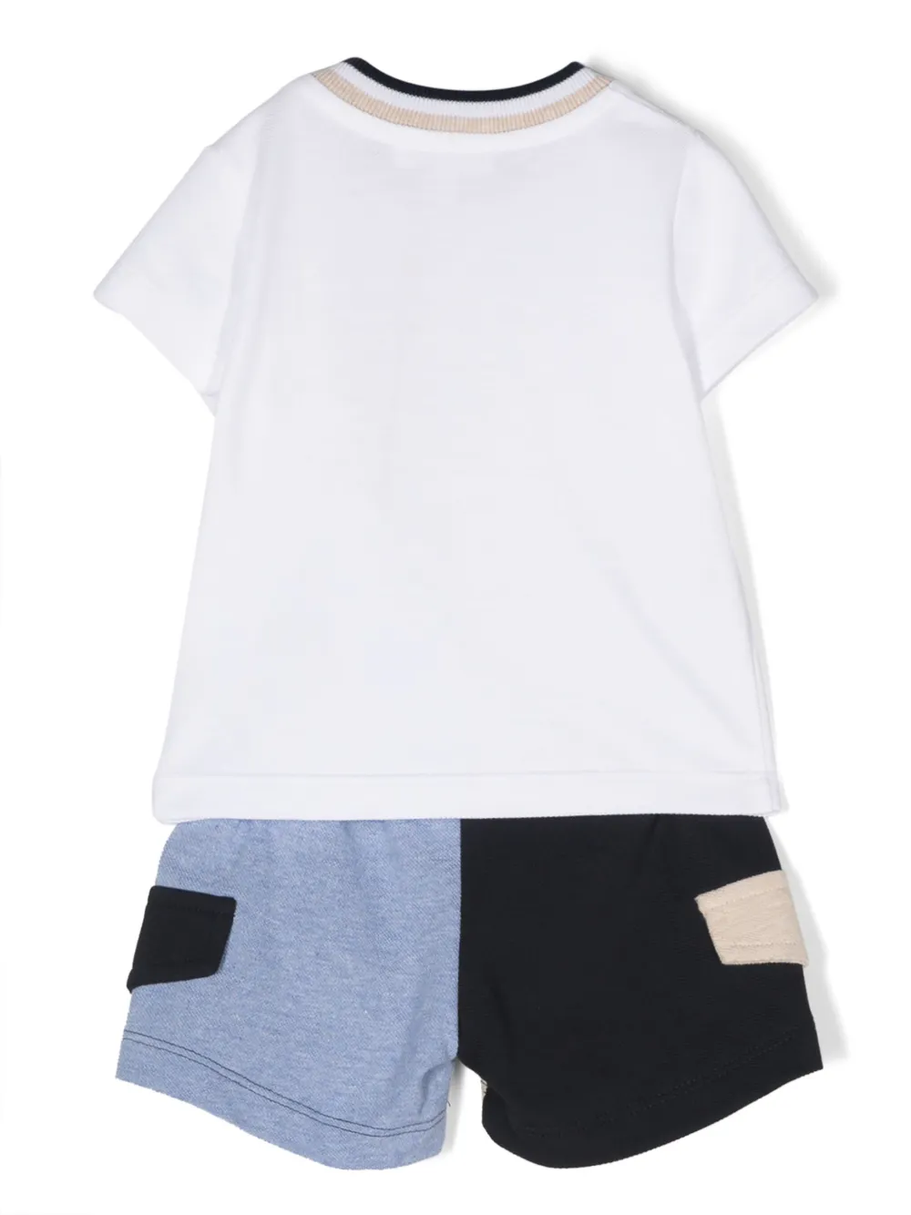 Patachou Piqué-weave Shorts Set In White