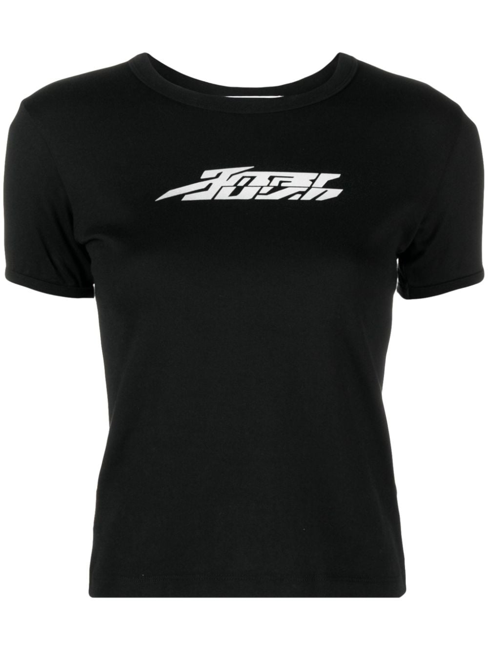 Shop Ambush Reflective-logo Cotton T-shirt In Schwarz