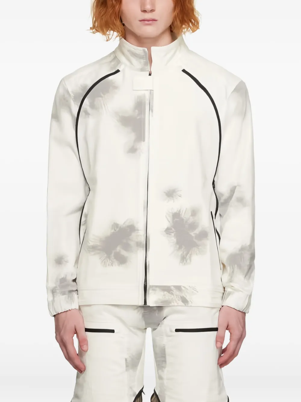 Olly Shinder White Quad Zip Jacket In White