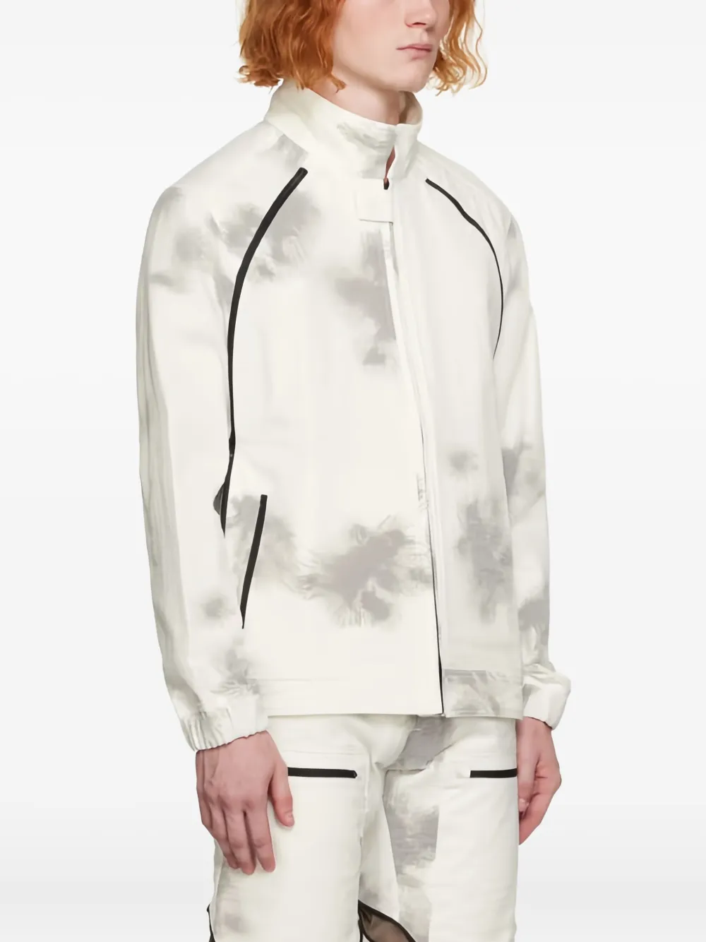 Olly Shinder White Quad Zip Jacket In White