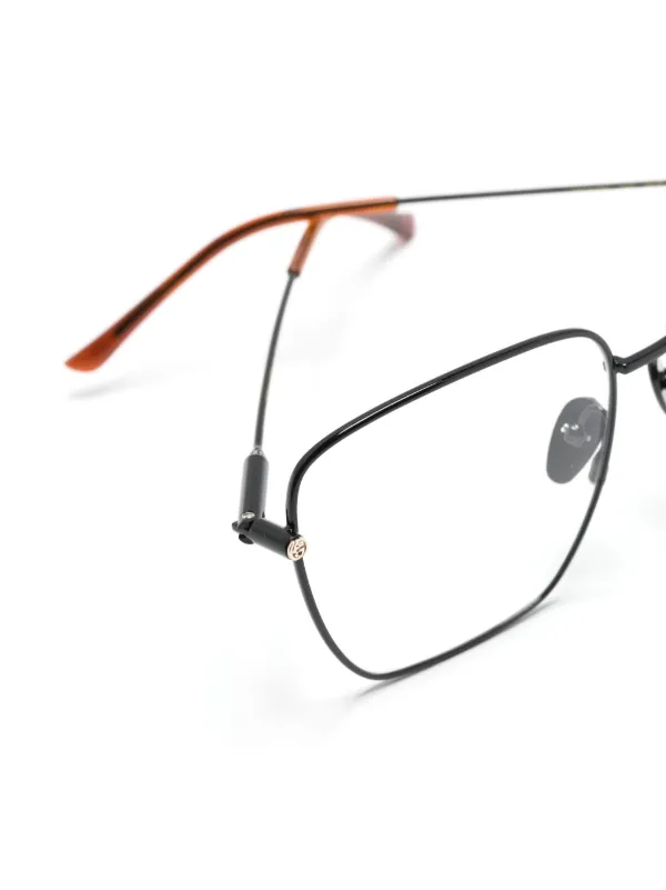 Gucci Eyewear GG1414O GG オーバーサイズ 眼鏡フレーム | ブラック 