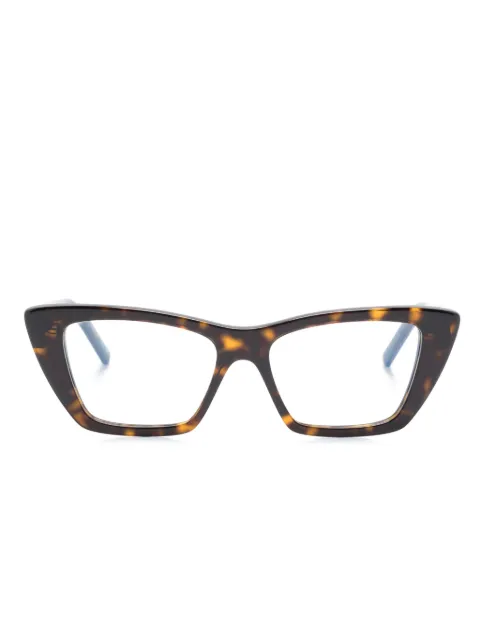 Saint Laurent Eyewear Mica tortoiseshell cat-eye frame glasses