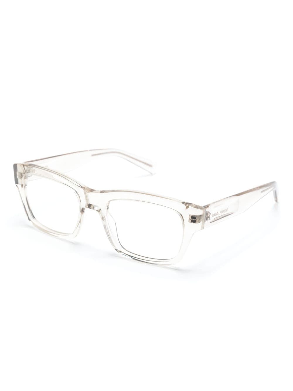 Saint Laurent Eyewear SL616 bril met vierkant montuur - Beige