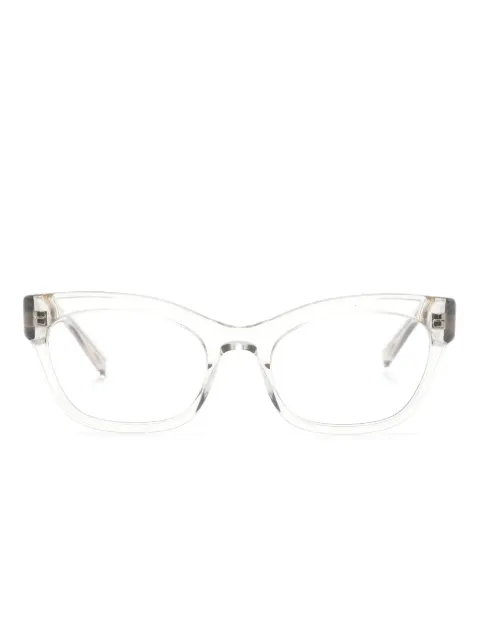 Saint Laurent Eyewear logo-engraved square-frame glasses