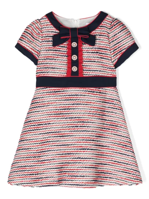 Patachou vestido en jacquard con detalle de moño