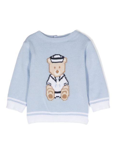 Patachou teddy bear-motif jumper