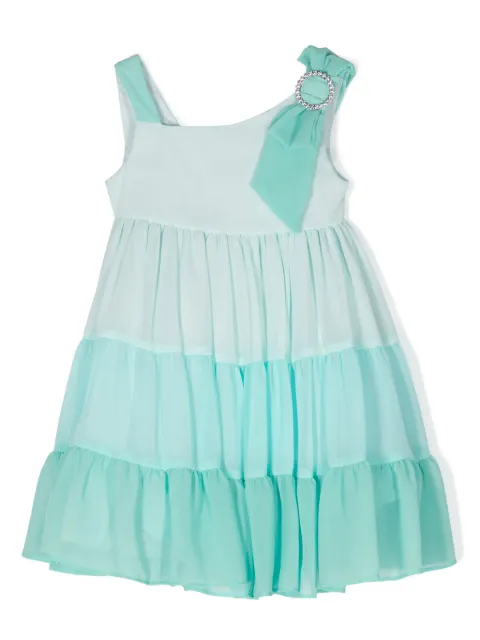 Patachou bow-detail tiered skirt