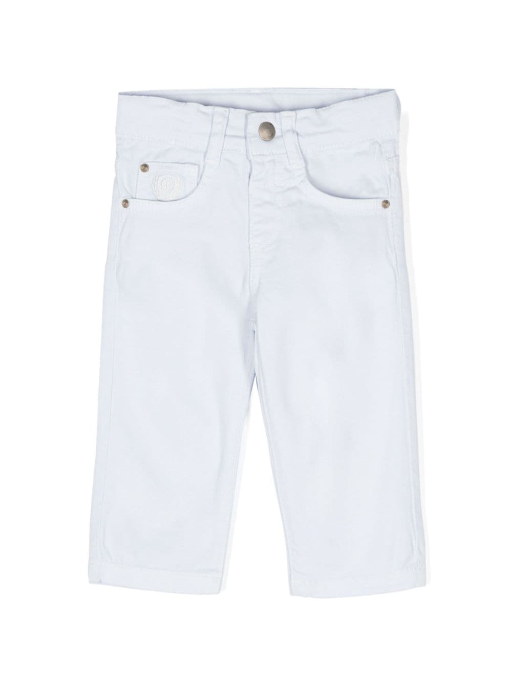 Patachou Babies' Logo-embroidered Trousers In White