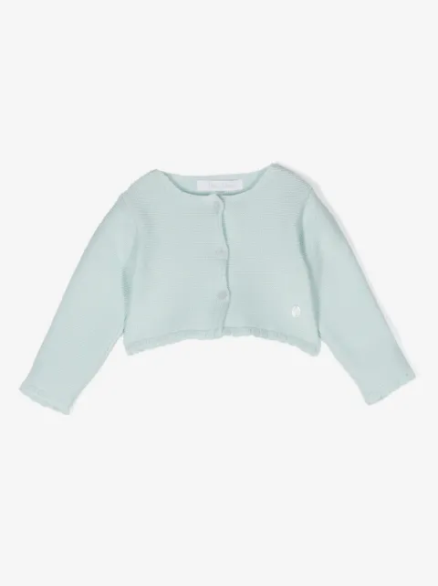 Patachou wavy-knit cardigan