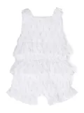 Patachou floral-print cotton shorties - White