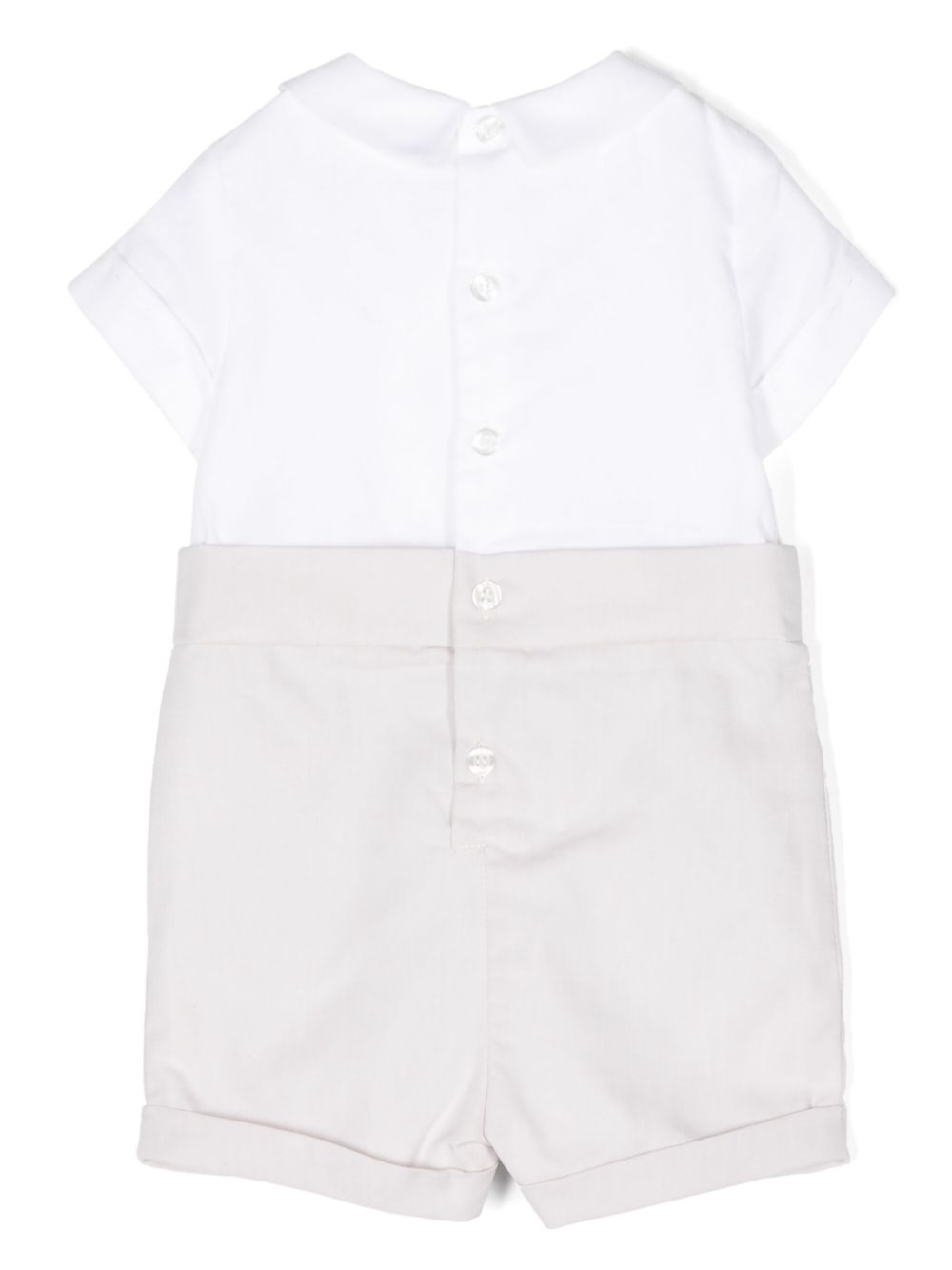 Patachou two-tone linen cotton shorties - Neutrals