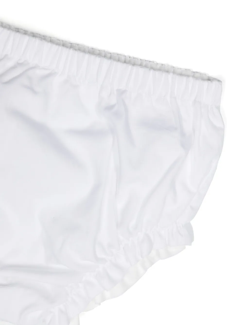 Patachou Jurk met gestreepte afwerking Wit