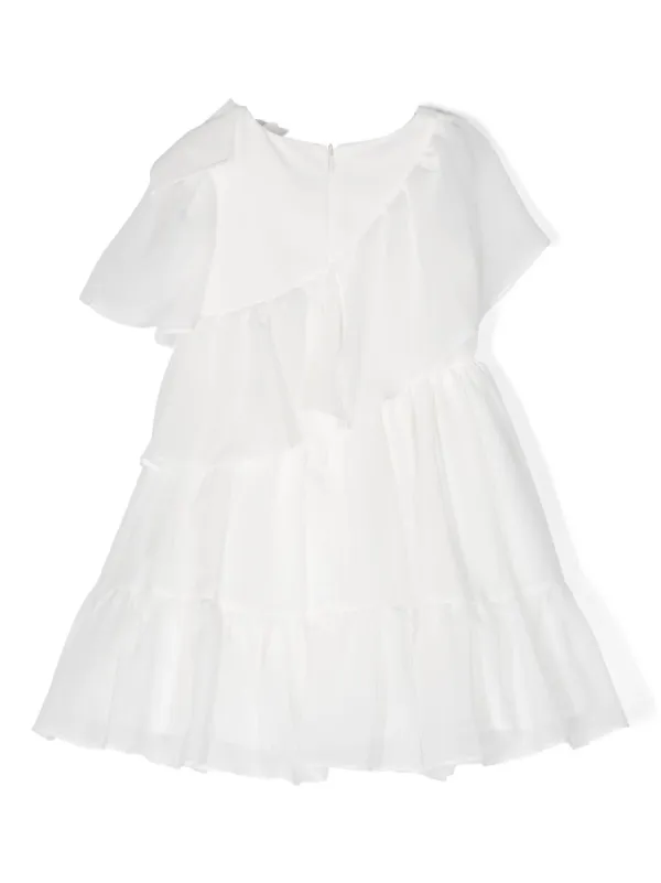 sachin and babi light blue dress Quiz White Chiffon Floral Skater Dress
