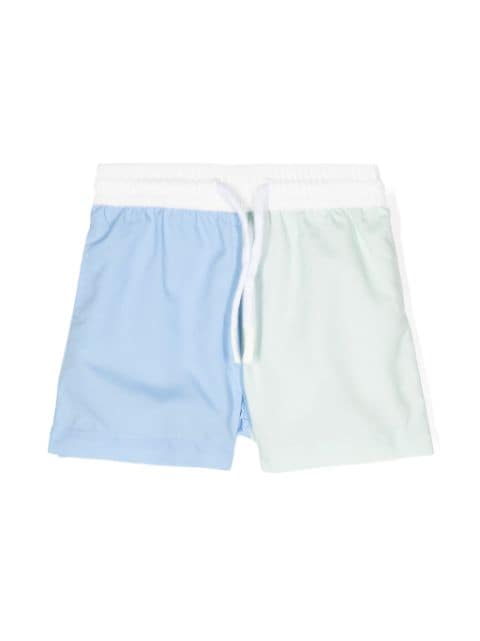 Patachou shorts de playa con diseño color block