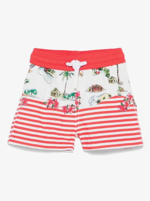 Patachou striped swim shorts