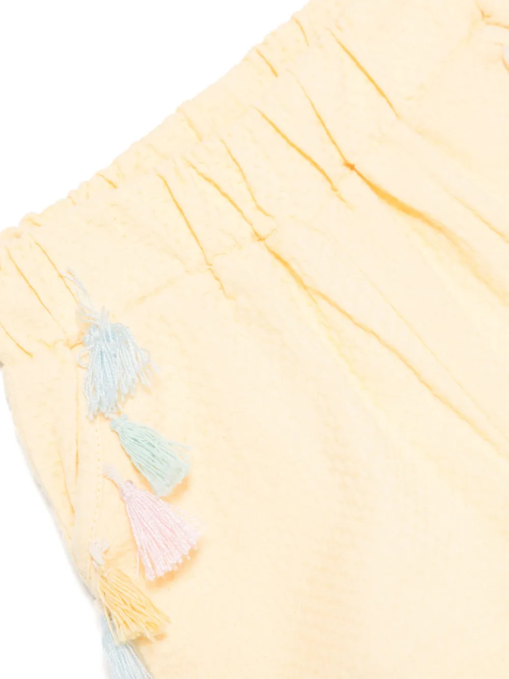 Patachou T-shirt en shorts met kwastje Geel