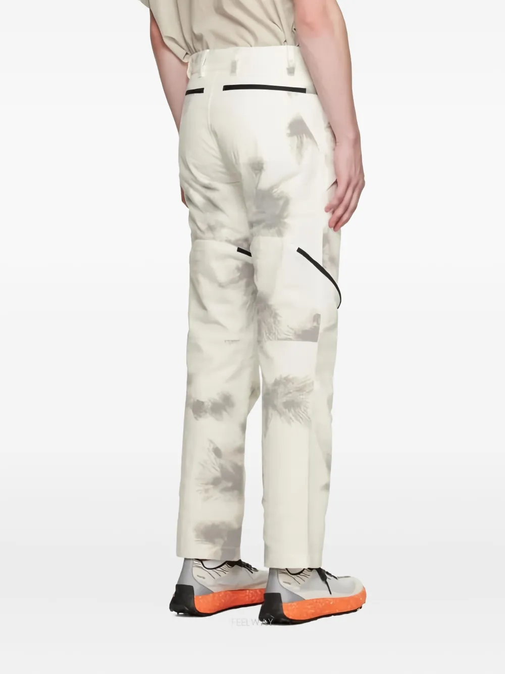 Olly Shinder White Tri Zip Cargo Pants In White