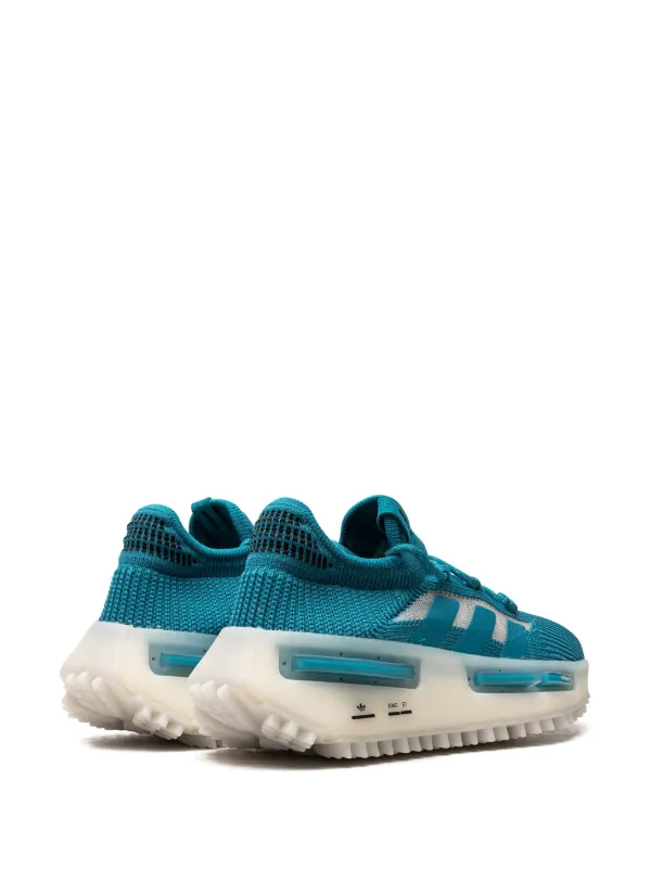 adidas gazelle silver green womens Adidas Mens HU NMD Shoes 'Aqua' main image 1