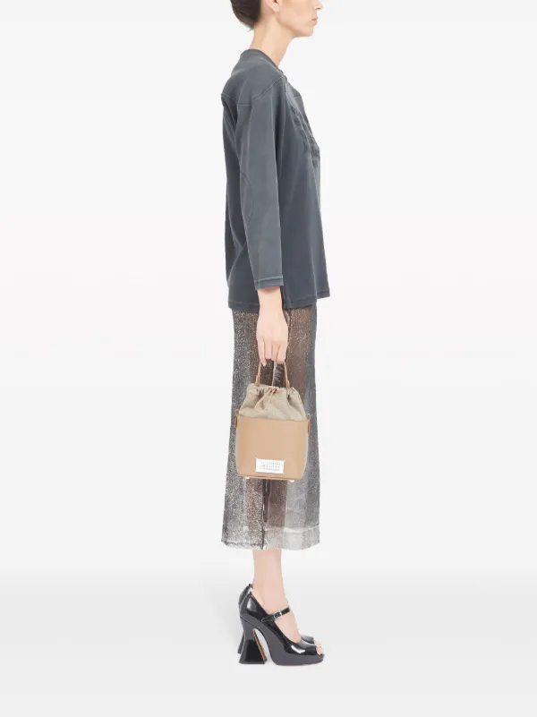 Maison Margiela 5AC レザーバケットバッグ S | ニュートラル