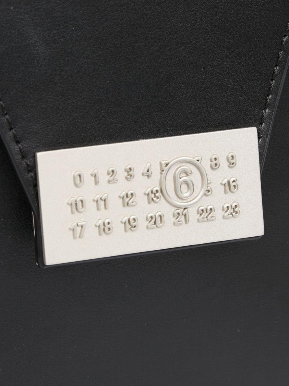 Shop Mm6 Maison Margiela Small Numeric Crossbody Bag In Black