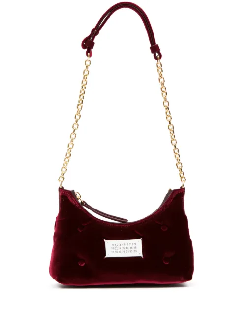 Mini sac porte épaule Glam Slam en velours - Maison Margiela - Modalova