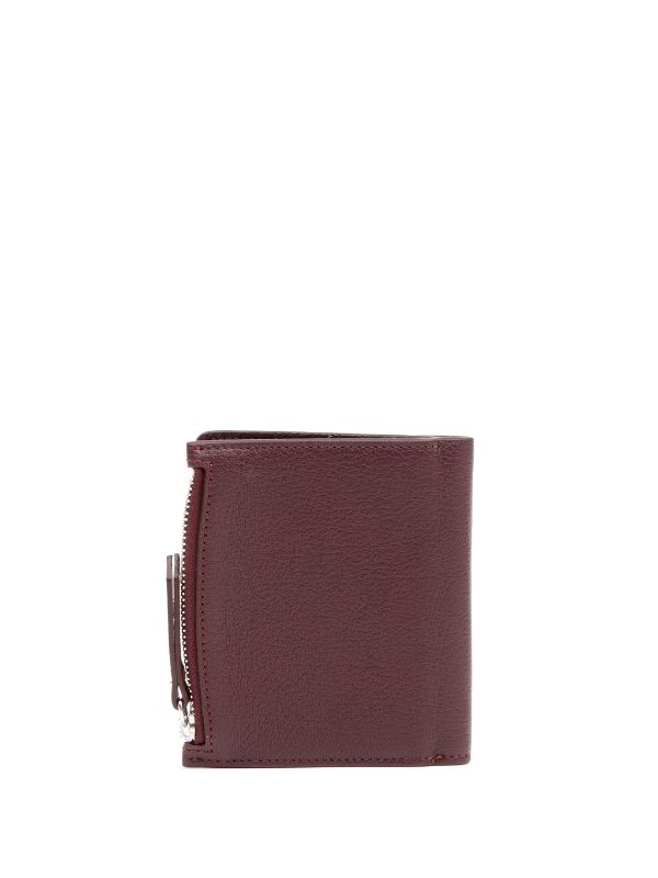 Grained calfskin wallet discount maroon maison margiela men