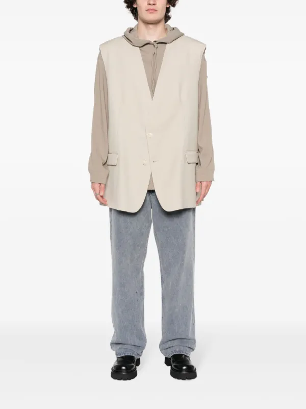 MM6 Maison Margiela V-neck button-fastening Waistcoat