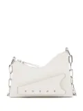 Maison Margiela Snatched leather mini bag - White