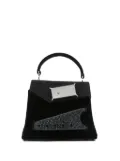 Maison Margiela small Snatched suede tote bag - Black