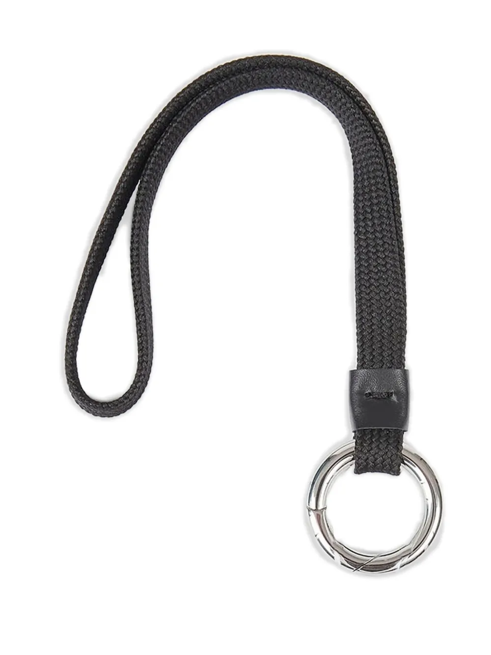 Maison Margiela Leren sleutelhanger verfraaid met label Wit