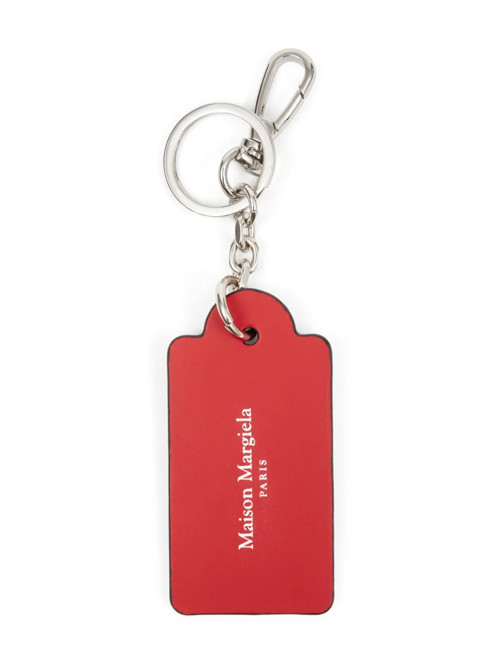 Maison Margiela Leren sleutelhanger Rood