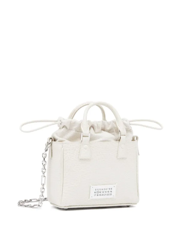 Maison Margiela 5AC Horizontal レザーハンドバッグ | ホワイト