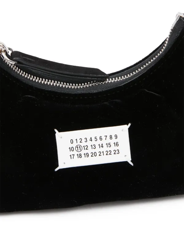 Maison Margiela Glam Slam Velvet Shoulder Bag | Black | FARFETCH