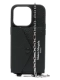 Maison Margiela logo-print iPhone 14 case - Black