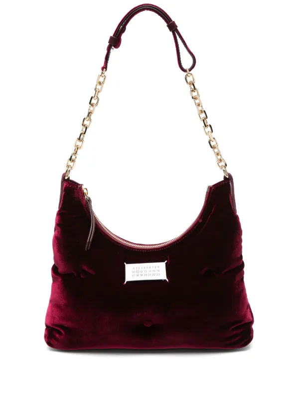 Red velvet crossbody bag deals