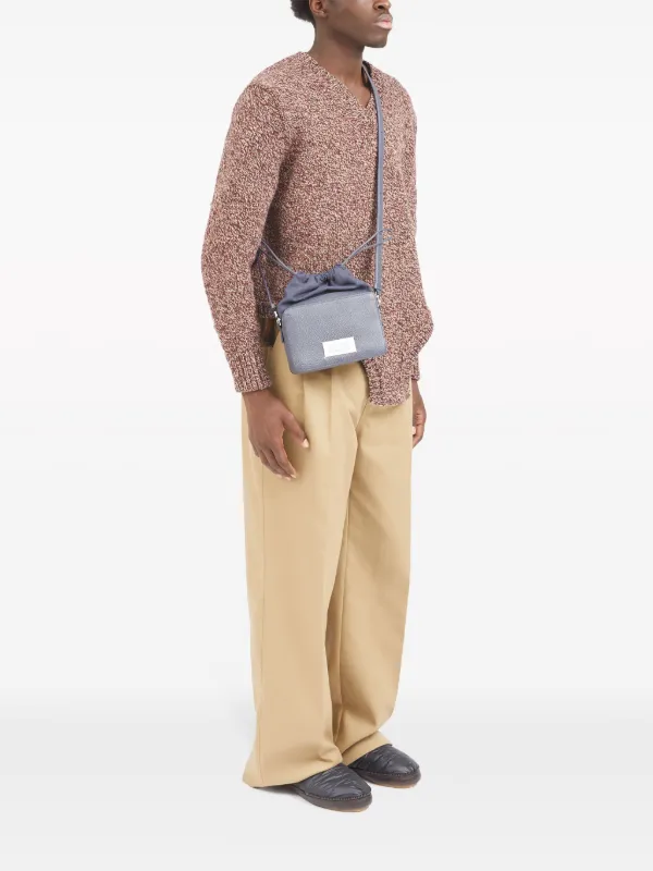 Maison Margiela 5AC レザーカメラバッグ | ブルー | FARFETCH JP