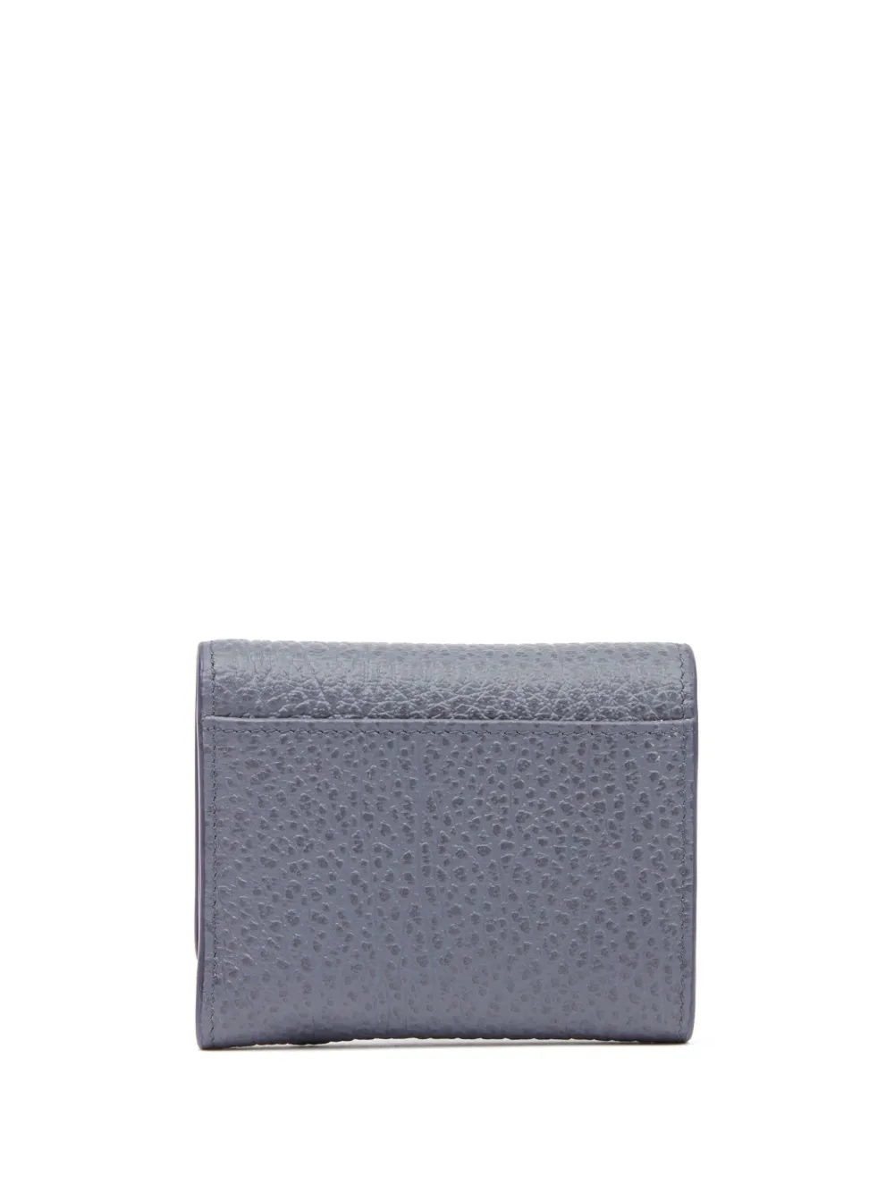 Shop Maison Margiela Four-stitch Logo Folded Wallet In Blue