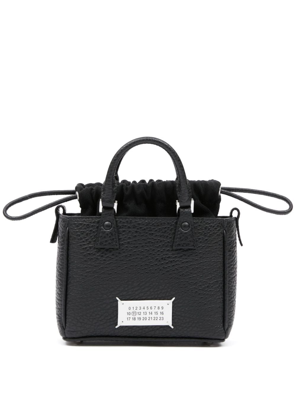Maison Margiela 5ac Horizontal Leather Tote Bag In Black