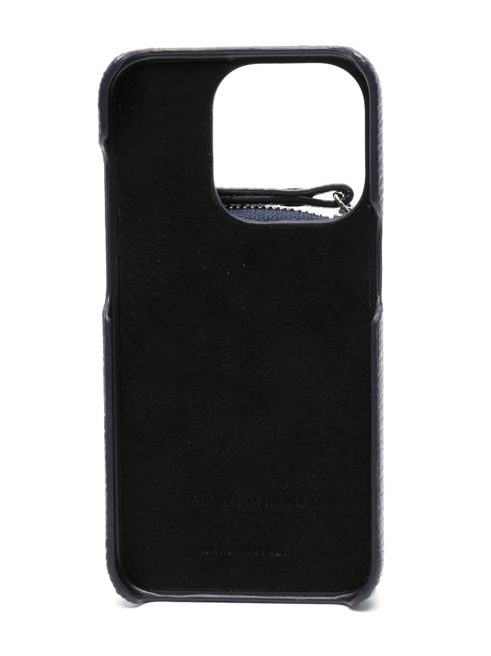 Maison Margiela iPhone 14 hoesje met stiksels - Blauw