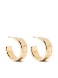 MM6 Maison Margiela numeric-engraved hoop earrings - Gold