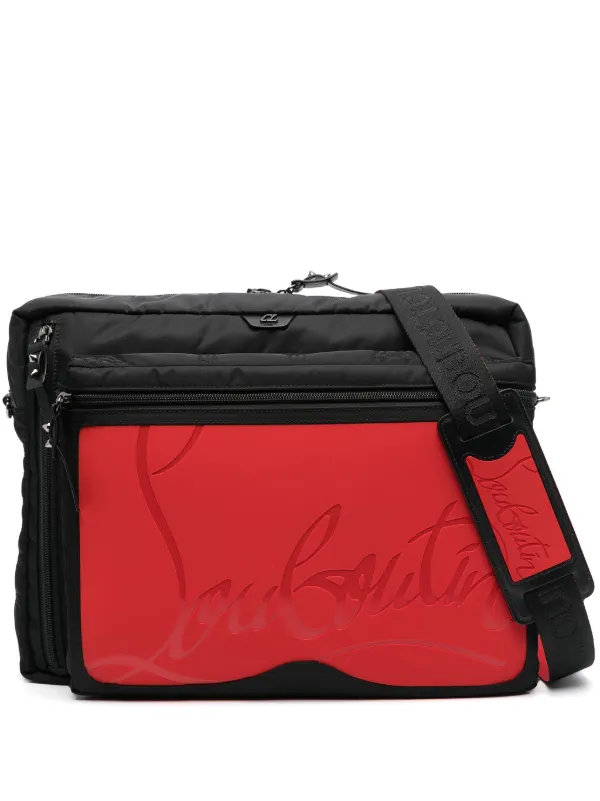 Christian Louboutin Loubideal logo print Laptop Bag Black FARFETCH